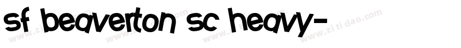 sf beaverton sc heavy字体转换